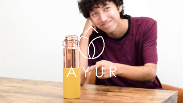 How to Apply a Silicone Sleeve to an AYUR Copper Water Bottle